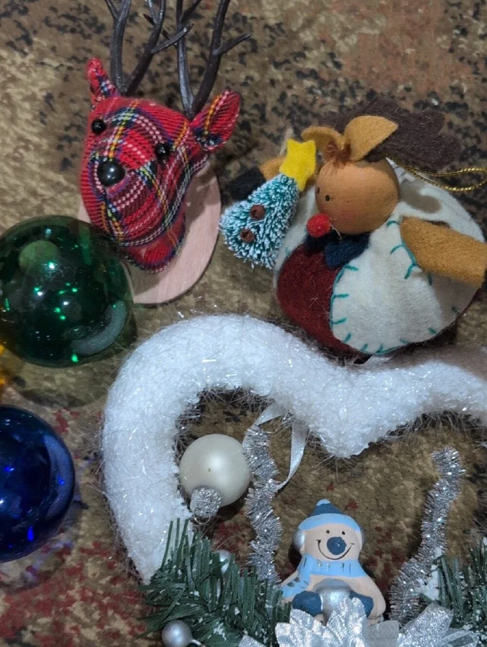 Assorted Holiday Christmas Ornaments - Colorful Mixed Set
